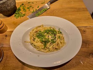 La Isola, cucina italiana, Spaghetti Carbonara